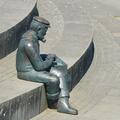 Sitzender Fischer