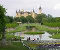 Blick ber den Kreuzkanal zum Schweriner Schloss