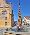 Brunnen  vor dem alten Rathaus von Ulm